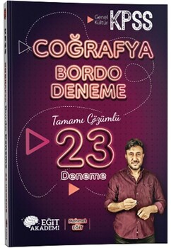 MEHMET EĞİT KPSS BORDO DENEME 23 LÜ COĞRAFYA - 26