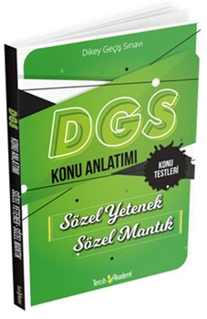 DGS SÖZEL YETENEK SÖZEL MANTIK -KA- 