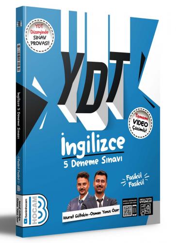 B.HOCAM YDT VİDEO ÇÖZ. DENEME 5Lİ İNGİLİZCE -25-26