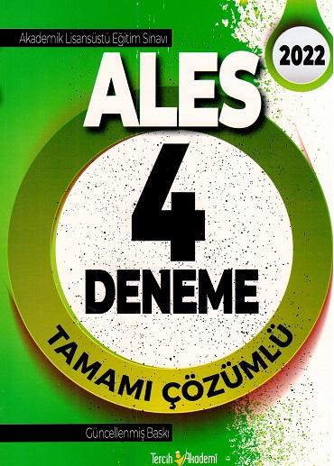 ALES TAMAMI ÇÖZÜMLÜ 4 DENEME -