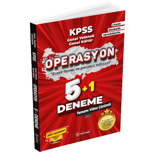 MEHMET EĞİT KPSS OPERASYON DENEME 5+1 - 25-26