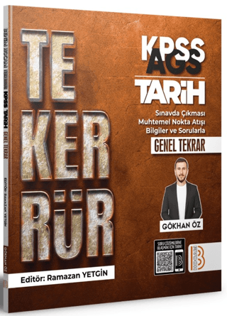 B.HOCAM AGS KPSS TEKERRÜR KAMP KİTABI TARİH - 2026