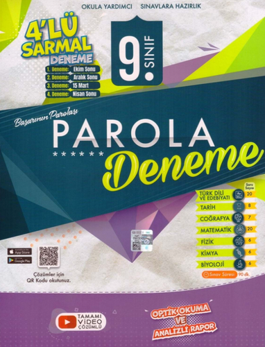 9.SINIF 4 LÜ SARMAL DENEME -2023