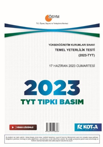 KOTA TYT TIPKI BASIM 2023 - 2025