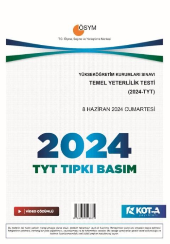 KOTA TYT TIPKI BASIM 2024 - 2025